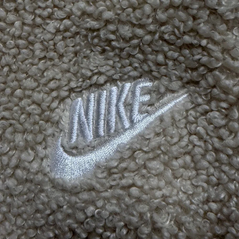 Nike Girls Sherpa Fleece Joggers Beige Oatmeal Borg Pants Medium M